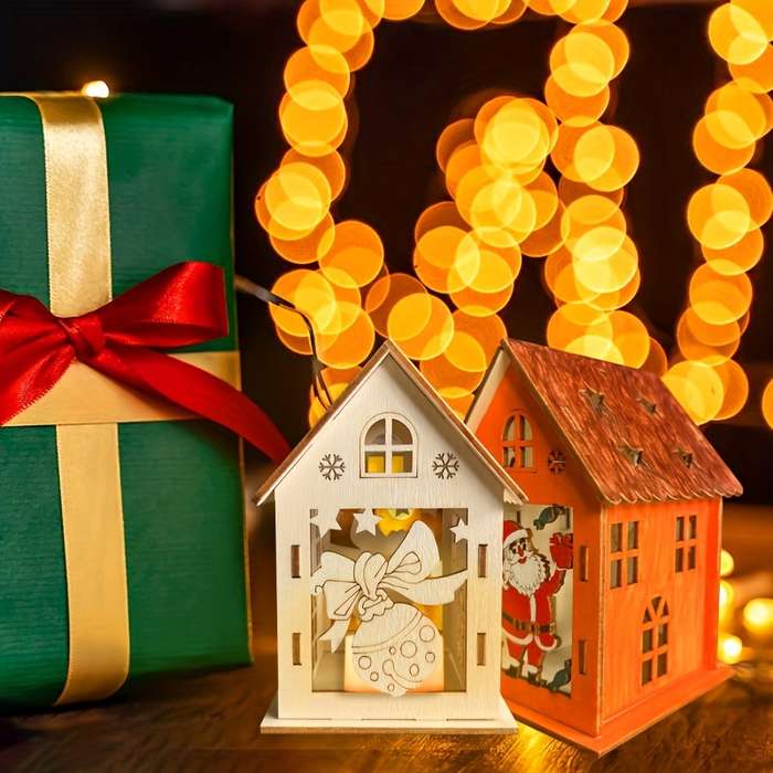 Building Toy Architectural Model Toy Set Items Holiday Season House 6 Pack