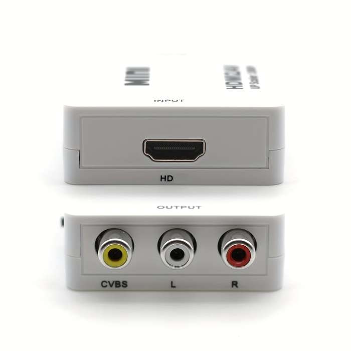 1pc 1080P HDTV to RCA Adapter Plug Play AV Converter with USB Charging Supports PAL NTSC f