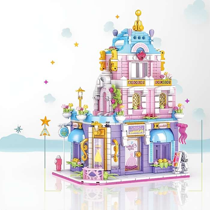 Building Toy Architectural Model Toy Set Model Clothing Store Building Blocks