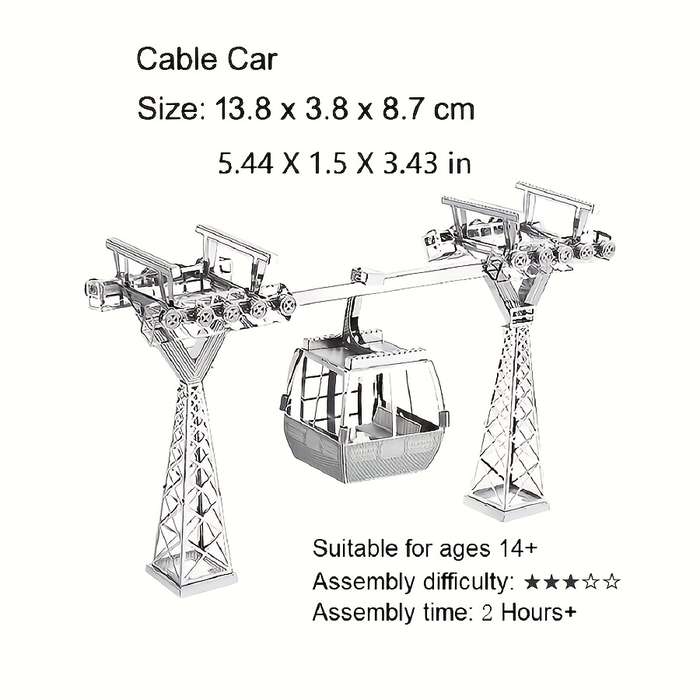 Building Toy Architectural Model Toy Set Items Cable Car