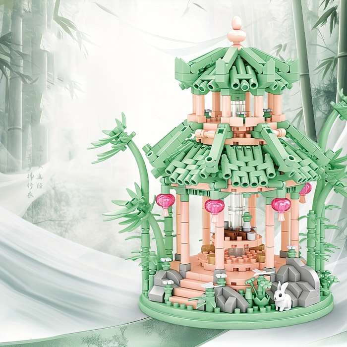 Building Toy Architectural Model Toy Set Color Pavilion
