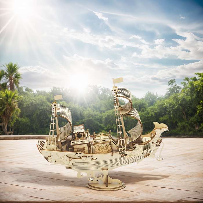 3D Jigsaw Puzzle Model Ship