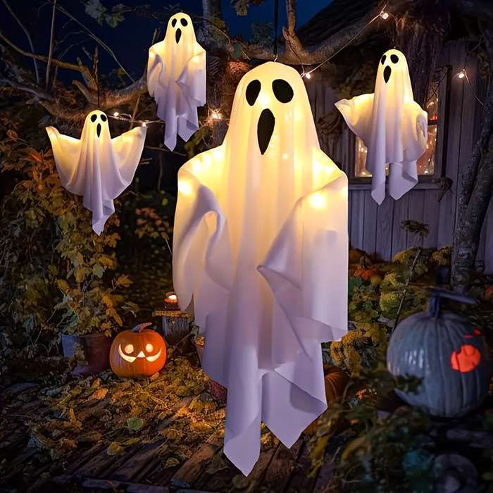 Halloween Decorations Color 2Pcs White