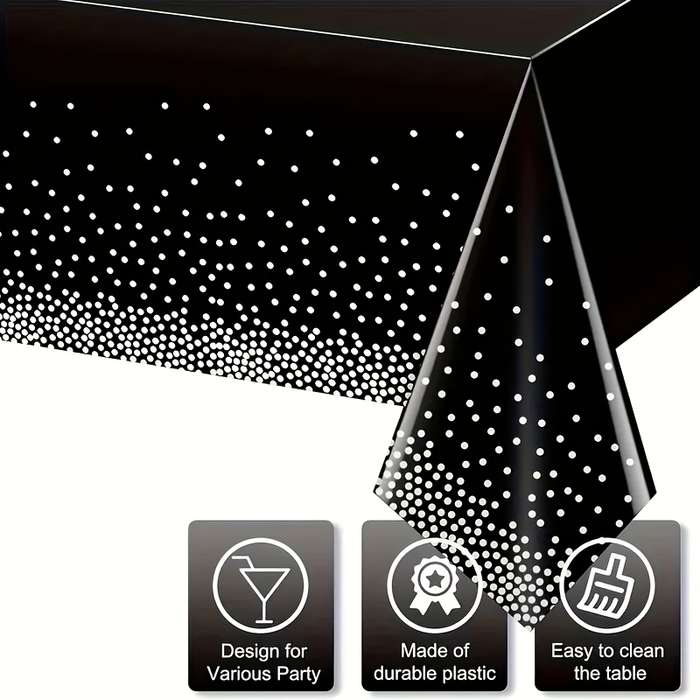 Halloween tablecloth decoration color Aluminum Foil Tablecloth Black