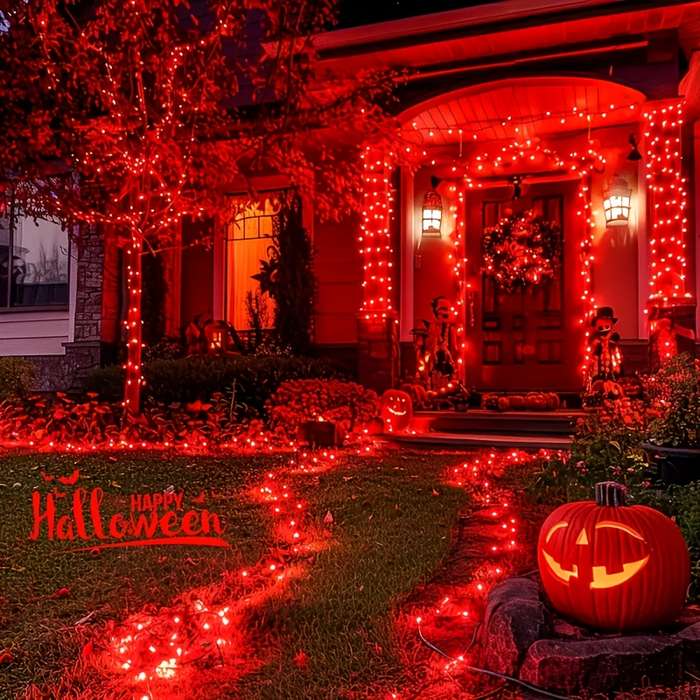 Halloween Decorations Color Red Model 100 Lights