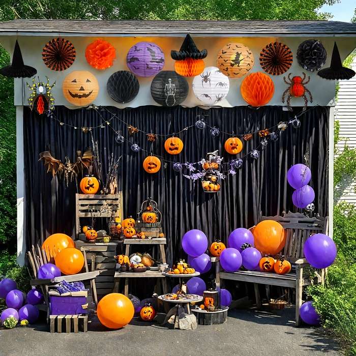 Halloween Decorations Color 16Pcs Halloween Set 1