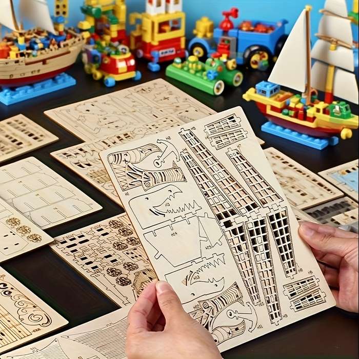 3D Jigsaw Puzzle Model Ship Quantity 1 Set