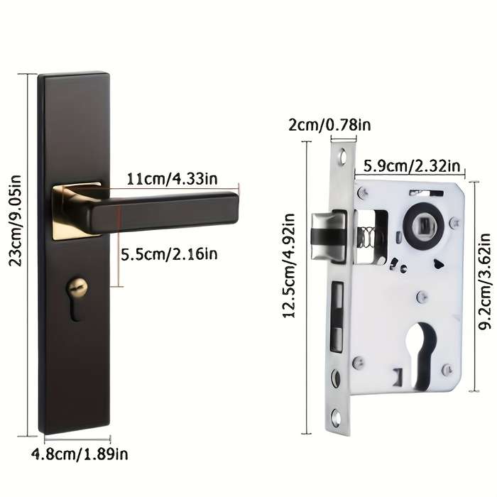 Lock Color Black Golden Model 1Pc