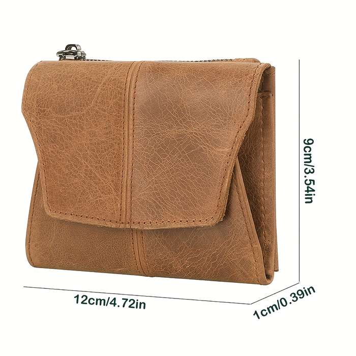 1pc Womens Slim Wallet Authentic Genuine Top Layer Cow Leather Wallet Credit Card Holder for Men