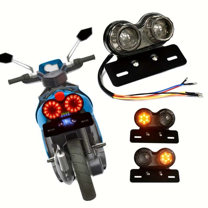 1 Set New LED Motorcycle Tail Lights Turn Signal Lights Brake Lights Running Lights P