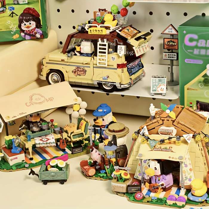 Building Toy Architectural Model Toy Set Style Tent Camping