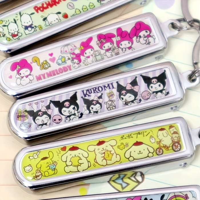 1pc Sanrio Cute Character Nail Clippers Stainless Steel Portable Fingernail Trimmer with Con