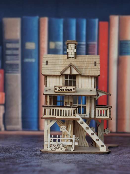 Building Toy Architectural Model Toy Set Items Wooden House