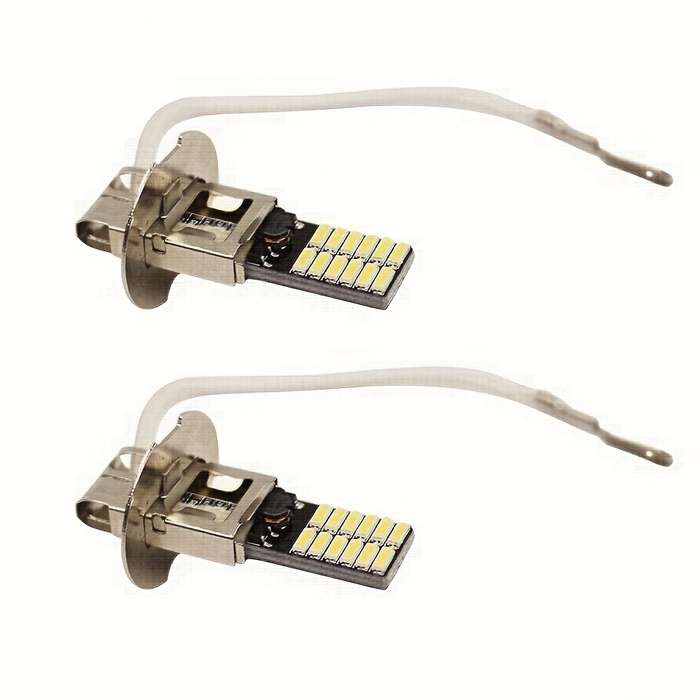 2pcs H3 High Power LED 6000K Xenon Fog Lights for Cars 12V Daytime Running & Drivin