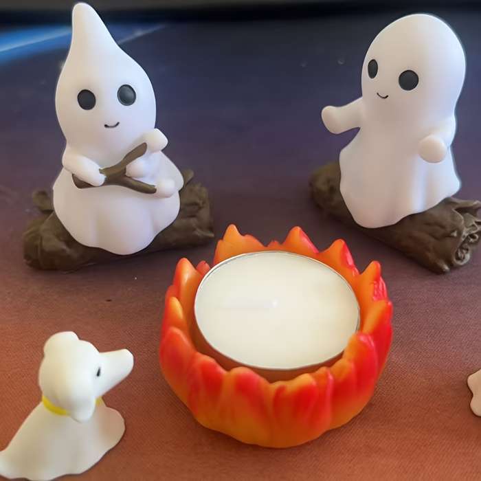 Halloween Decorations Items Halloween Decoration Set: Two Ghosts  Add   Fire Pit  Add   Resin Puppy