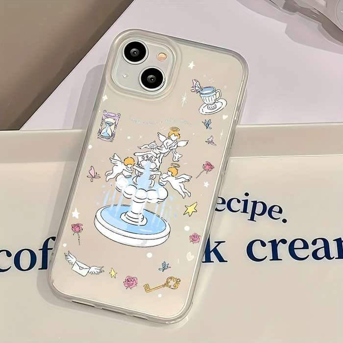 1Pc Transparent For iPhone 16 Pro Phone Case Phone Cover