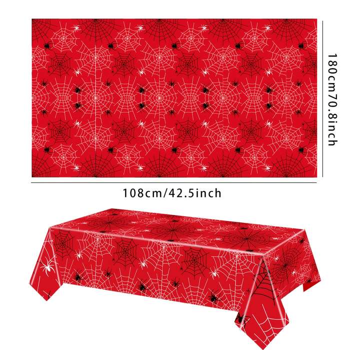 Halloween tablecloth decoration Items Tablecloth 1PC Blue Spider Web