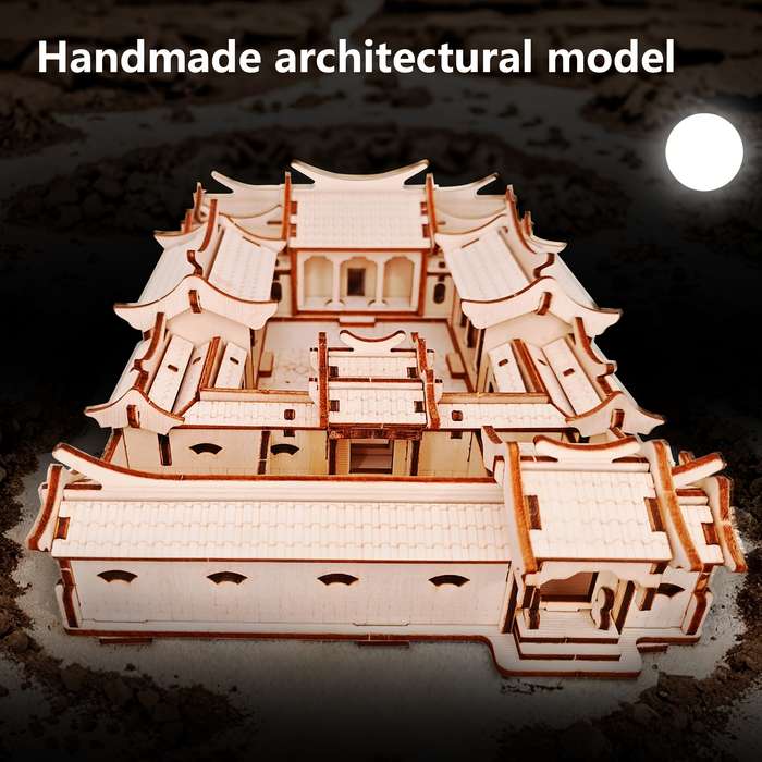 Building Toy Architectural Model Toy Set Items Countryside Courtyard