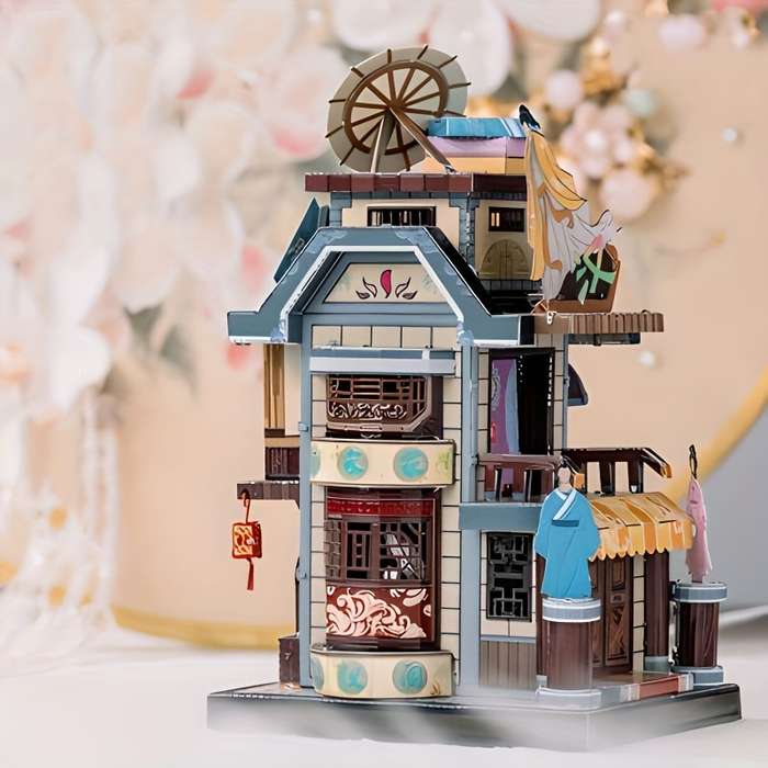 Building Toy Architectural Model Toy Set Items Hot Pot Restaurant