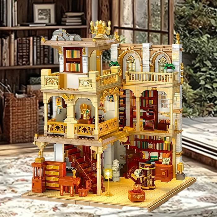 Building Toy Architectural Model Toy Set Style Bookshop