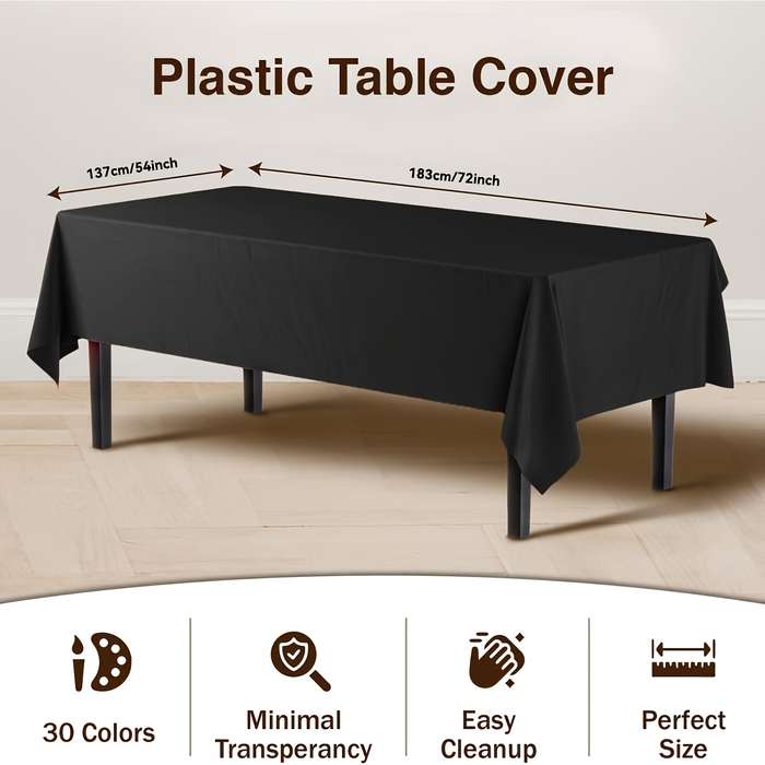 Halloween tablecloth decoration color Red Halloween Tablecloth Pack of 20 size 137 x 183