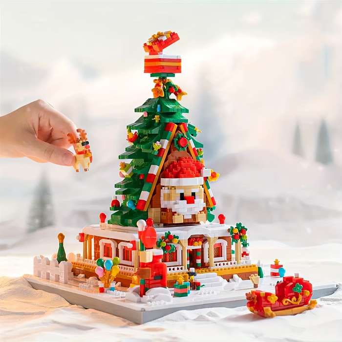 Building Toy Architectural Model Toy Set Model Large Christmas Castle  2500 Add  Pcs