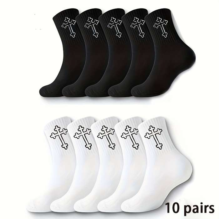 10 Pairs Random ColorsOne Size High Elastic Socks