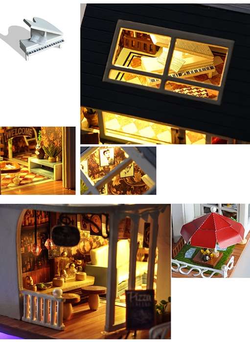 Building Toy Architectural Model Toy Set Style Hawaii Villas