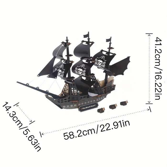 3D Jigsaw Puzzle Model Ship Items 3D Sailboat Model Assembly Kit