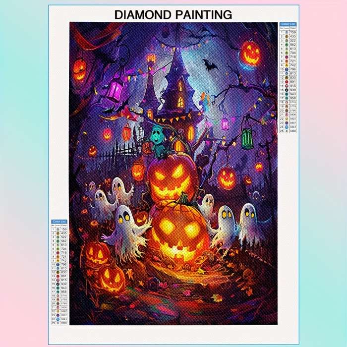 Halloween Decorations Items 30 X 40Cm 11.8In X 15.8In Round Diamond