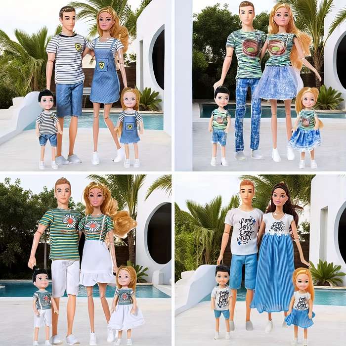 Toy Dolls Items A family of four