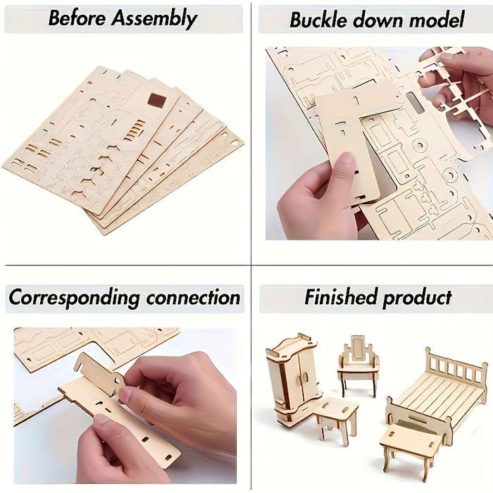 Building Toy Architectural Model Toy Set Model Diy House Kit