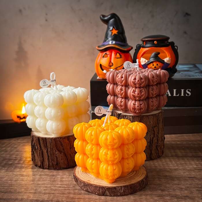 Halloween Decorations Color Green Ti Pumpkin J 0133 Orange No. 4Apple Cinnamon  Fragrance