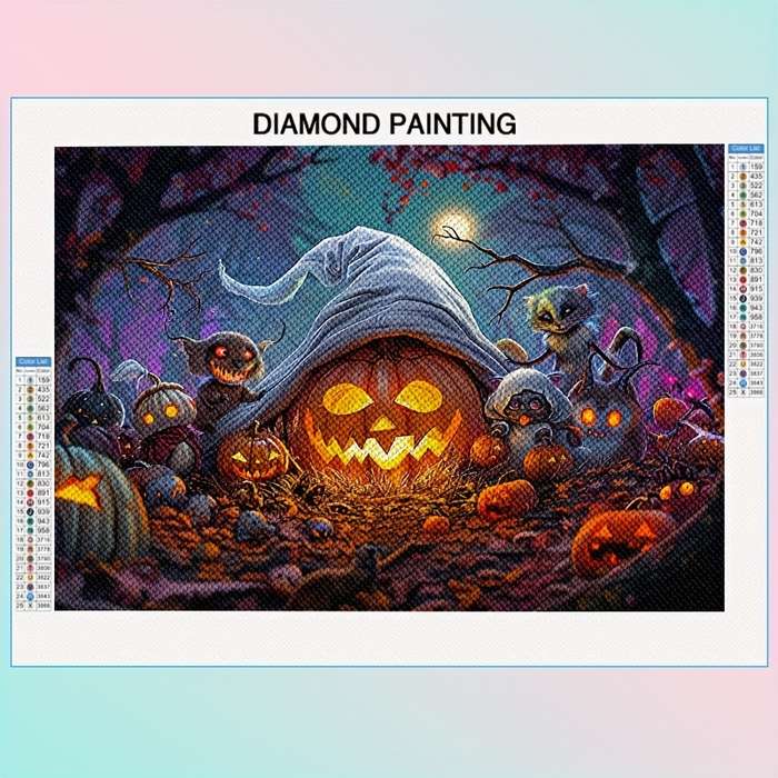 Halloween Decorations Items 30 X 40Cm 11.8In X 15.8In Round Rhinestone