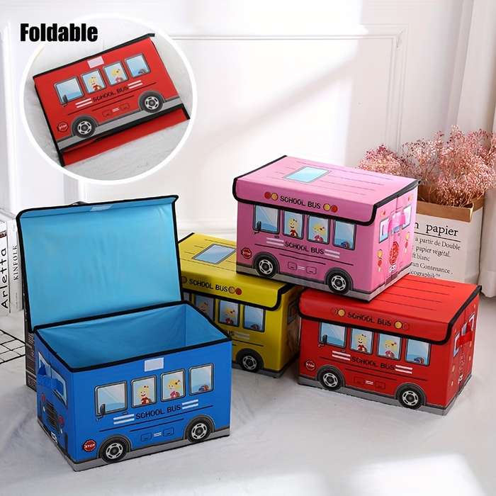 Storage And Organizationitems Blue School Bus