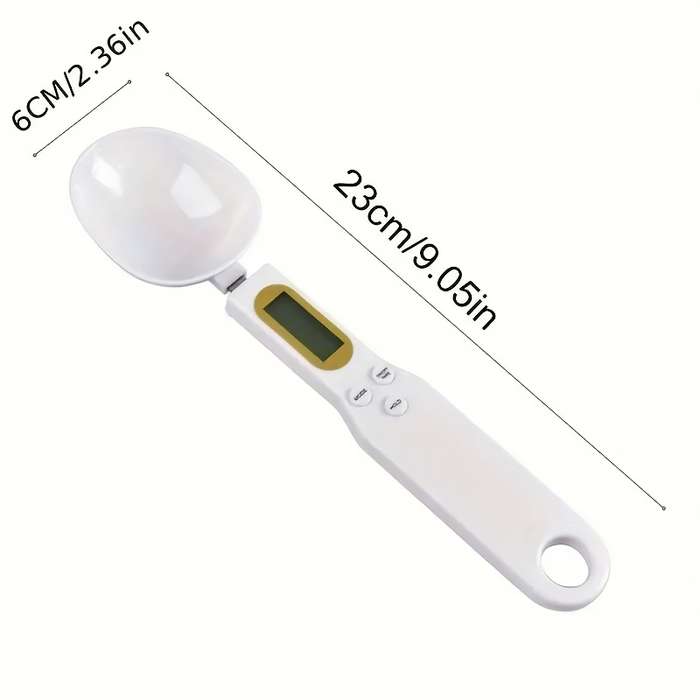 1pc AccuMeasure Digital Kitchen Scale Spoon Plastic LCD Display 0.1g-500g Precision Battery