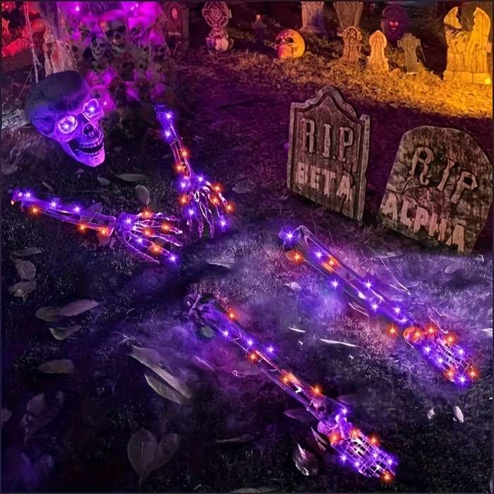Halloween Decorations Color Purple Orange Quantity 5 In 1