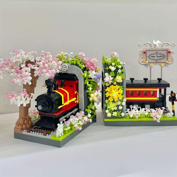 Building Toy Architectural Model Toy Set Model Sakura Train 2665Pcs