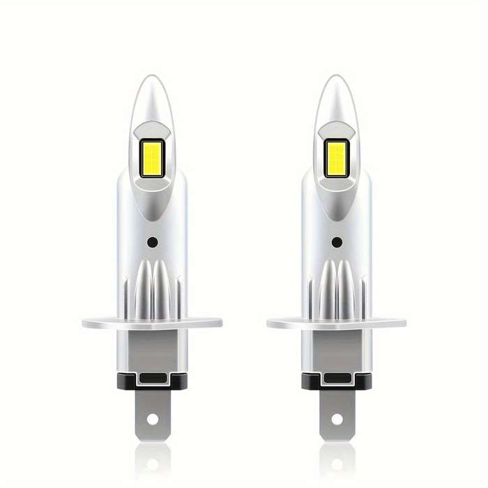 2pcs H1 LED Car Headlights Super Bright 30000LM 6000K White Light Easy Install