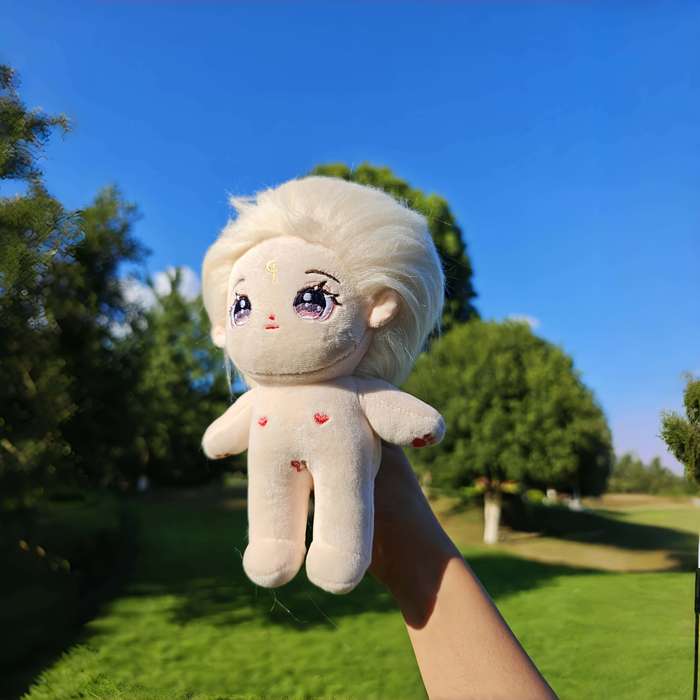 Toy Dolls Style Qingyan white short hair humanoid doll excluding wig  clothes and accessories
