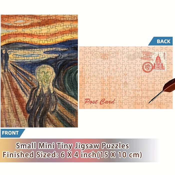 1pc The Scream Mini Test Tube Puzzle Fun Educational Jigsaw for Adults Perfect f