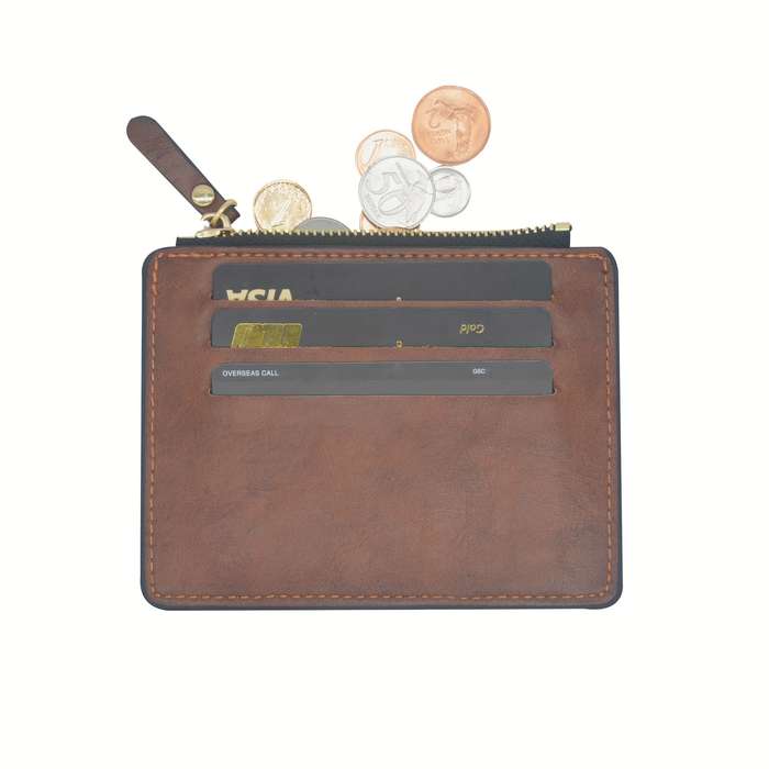 1pc Men's Wallet Ultra-thin Wallet Front Pocket Simple Faux Leather RFID Shielding Genuine Faux Lea