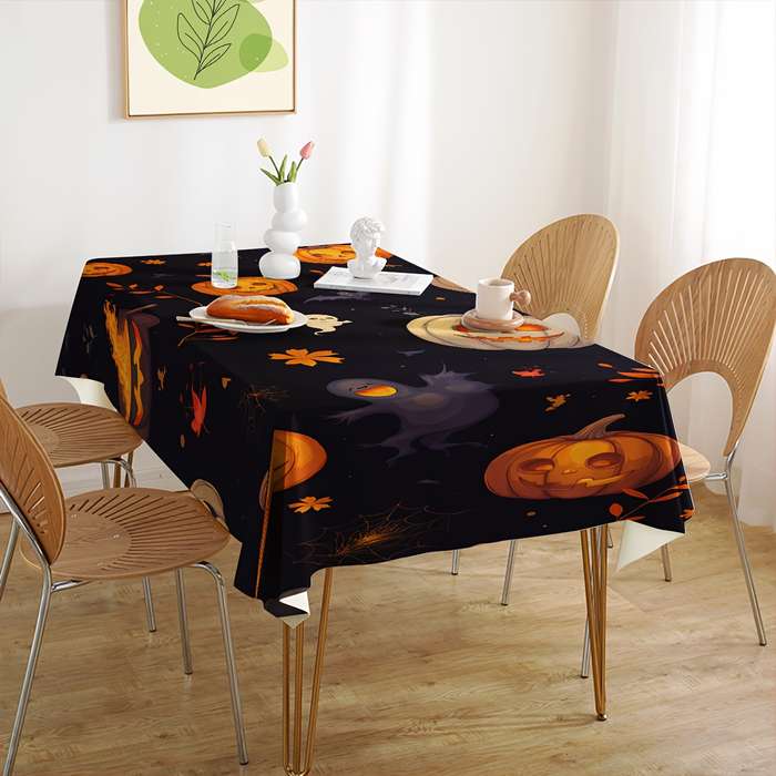 Halloween tablecloth decoration size 140cm x 140cm or 55.12in x 55.12in