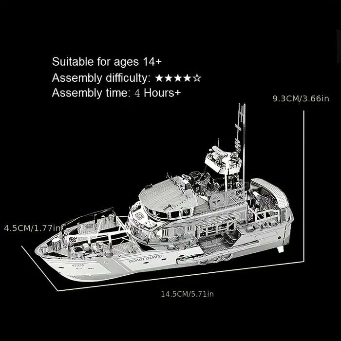 3D Jigsaw Puzzle Model Ship Style Lifeboat