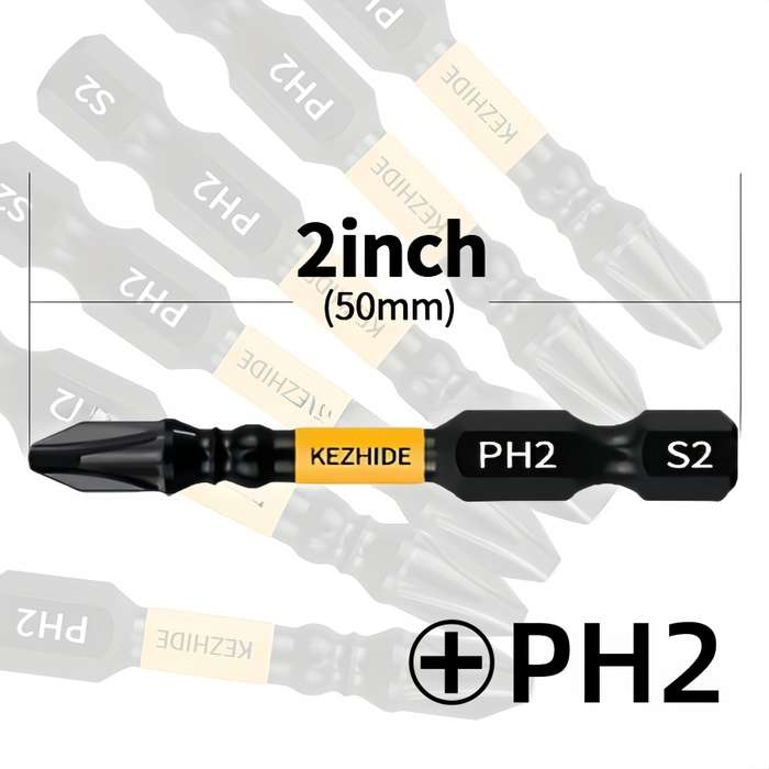 Screwdriver Bit Tool Set Model 50Mmph2 Quantity 5Pcs