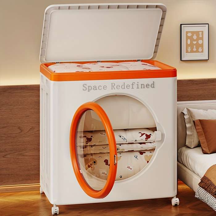 Storage And Organizationmodel Extra Large   Front Opening Round Door  Orange]