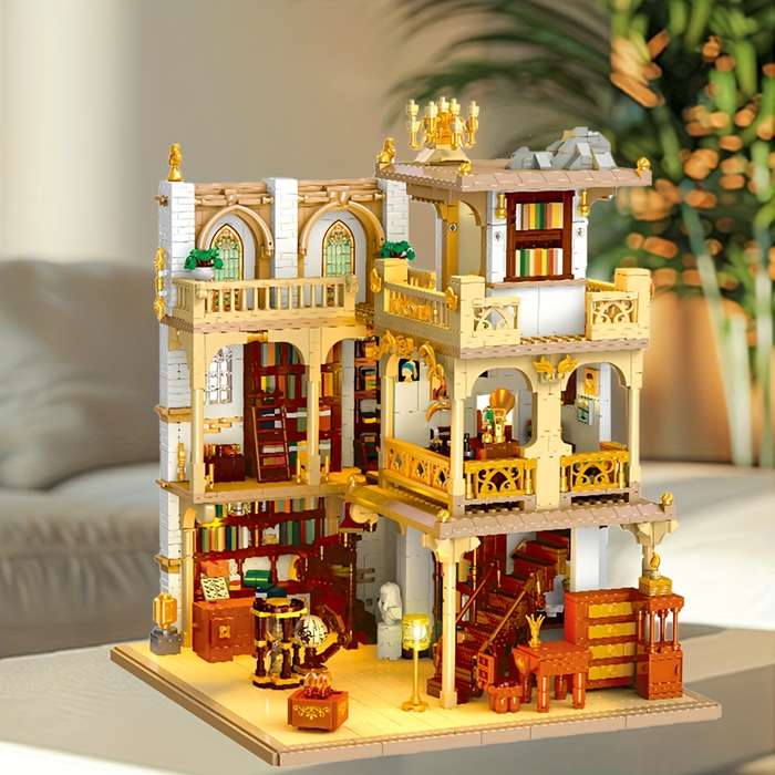 Building Toy Architectural Model Toy Set Style Bookshop