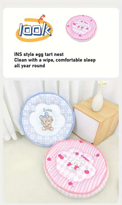 Pet Supplies Color Diameter 50Cm Size Blue Plaid