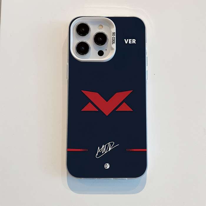 1Pc Mixed Color For iPhone 14 Plus F1 VER Signature Design Phone Case