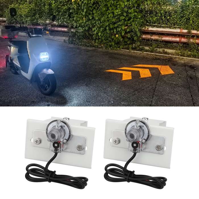 2pcs Atmosphere Lights Projection Lights Night Driving Arrows Indicator Neon Light